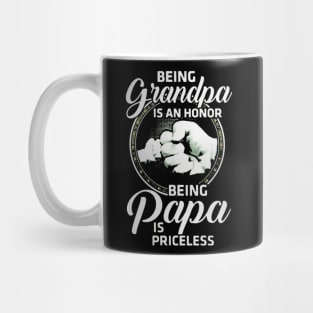 Being Grandapa Is An Honor Being Papa Is Priceless Mug